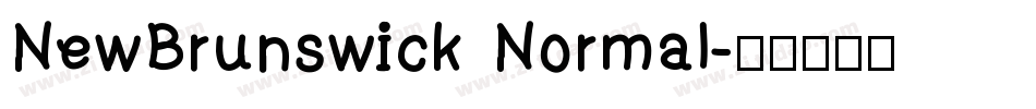 NewBrunswick Normal字体转换